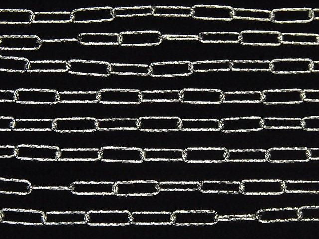 925純銀菱形方塊鏈 10公分