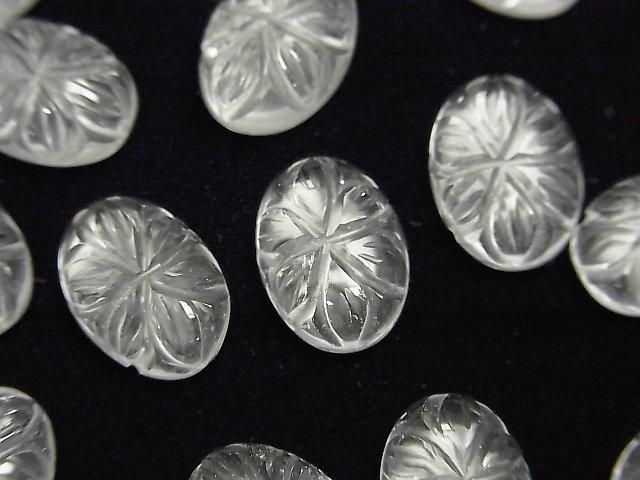 High Quality Crystal AAA Carved Oval Cabochon 14x10mm 3pcs