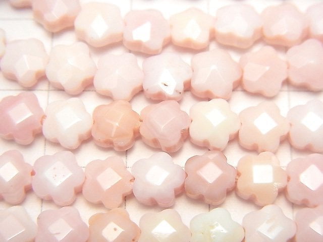 Queen Conch Shell AAA Flower(Faceted )6x6x3mm 1/4 or 1strand beads (aprx.15inch/37cm)