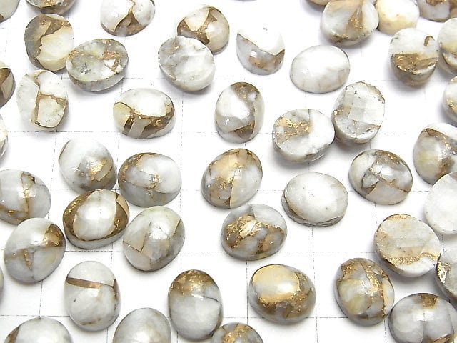 Kupferkalzit AAA Oval Cabochon 10x8mm 5 Stück