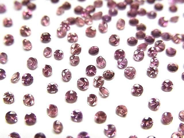 高品質馬來亞石榴石 AAA 圓形刻面裸石 2x2mm 10顆