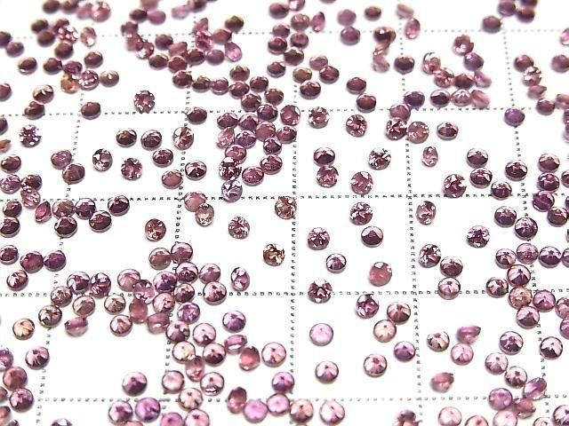 Hochwertiger Malaya Granat AAA Lose Stein Rund facettiert 2x2mm 10 Stück