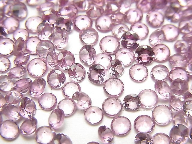 高品質馬來亞石榴石 AAA 刻面圓形裸石 3x3mm 5顆裝