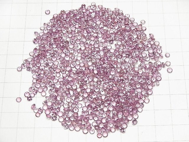 Hochwertiger Malaya Granat AAA Lose Stein Rund facettiert 3x3mm 5 Stück