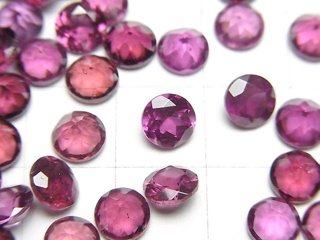 高品質馬來亞石榴石 AAA 圓形刻面裸石 6x6mm 1顆