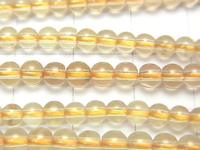 金色拉長石 AAA 級 - 圓形 4 毫米 半串或一串珠子 (約 15 英寸 / 38 公分)
