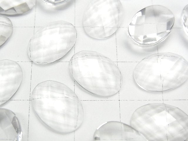 AAA級水晶 橢圓刻面蛋面 14x10mm 2顆
