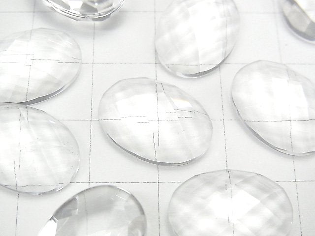 AAA 級橢圓刻面蛋面水晶 18x13mm 1 件