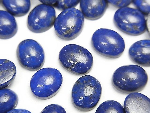 青金石 AA++ 橢圓素面蛋面 10x8mm 5顆