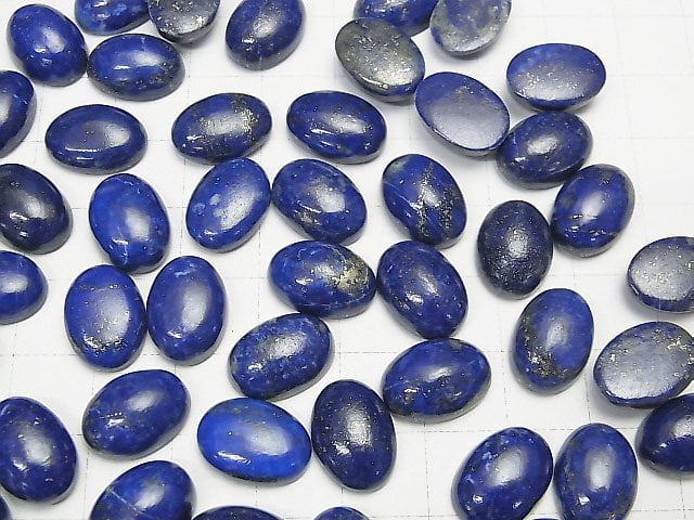 Lapis lazuli AA++ Ovaler Cabochon 14x10mm 4 Stück