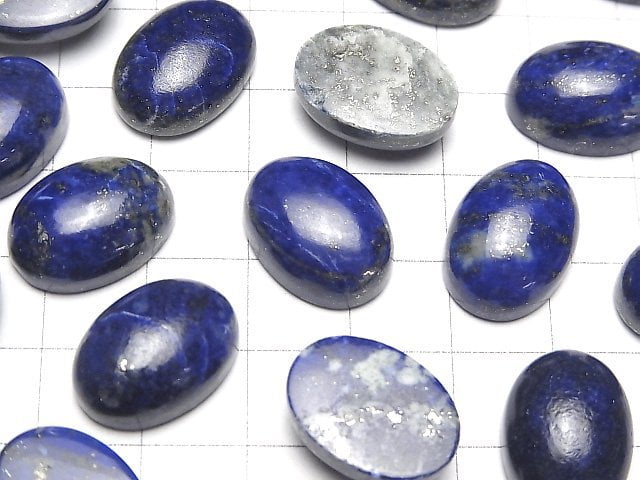 Lapislazuli AA++ ovaler Cabochon 18x13mm 2 Stück