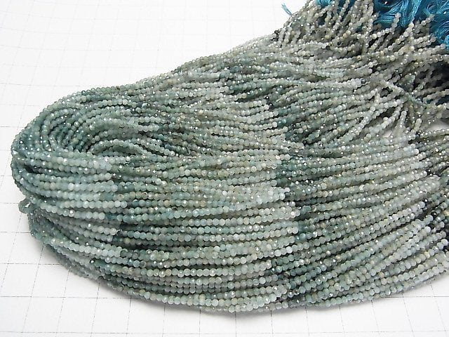Hochwertig! Grandidierit AA facettierte runde 2mm 1strang Perlen (ca. 30cm)
