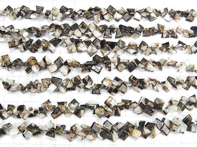 Kupferkalzit Obsidian AAA Rohschnitt facettierte halbe oder 1Strang Perlen (ca. 5 Zoll / 13 cm)