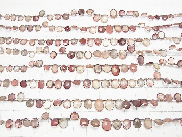 Mongolische Andesin AA++ Freiform Einseitig Rose Cut 1strang Perlen (ca. 7 Zoll / 18 cm)