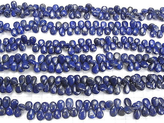 High Quality Lapislazuli AA++ Pear shape (Smooth) half or 1strand beads (aprx.7inch/18cm)