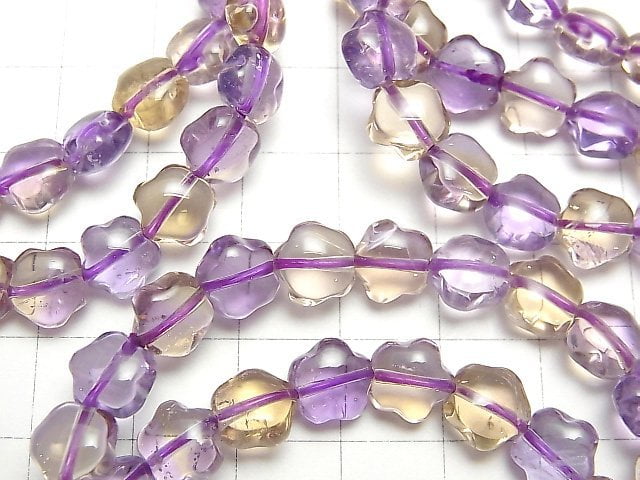 Hochwertiger Amethyst x Citrin AAA- Stern 8x8x5mm Armband