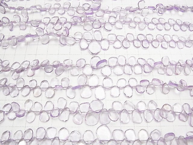 Hochwertiger Hellfarbiger Amethyst AAA- Scheibenfacettierter Nugget 1strang Perlen (ca. 7 Zoll / 18 cm)