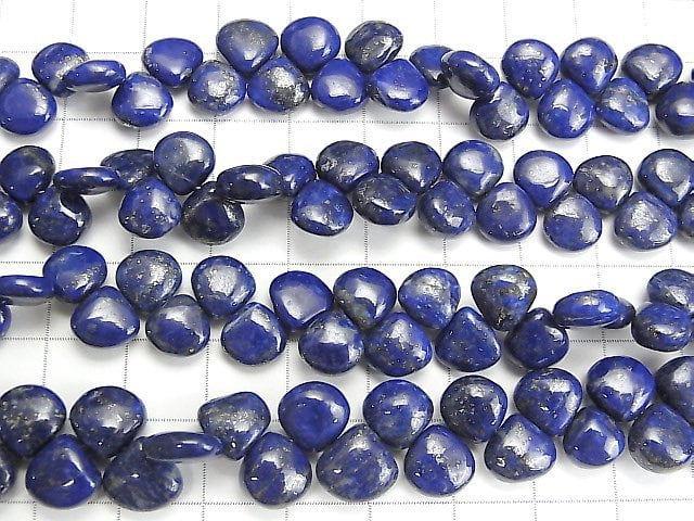 Hochwertiger Lapislazuli AA++ Kastanie (glatt) halb oder 1strang Perlen (ca. 7 Zoll / 18 cm)