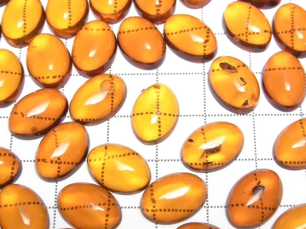 Baltisches Amber Oval Cabochon 14x10mm 2 Stück