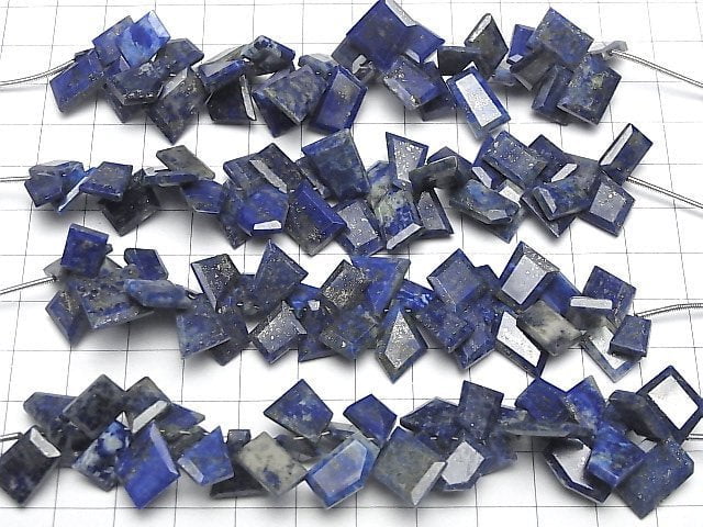 Lapislazuli AA+ Grober Schnitt Facettiert halb oder 1 Strang Perlen (ca. 3 Zoll / 8 cm)