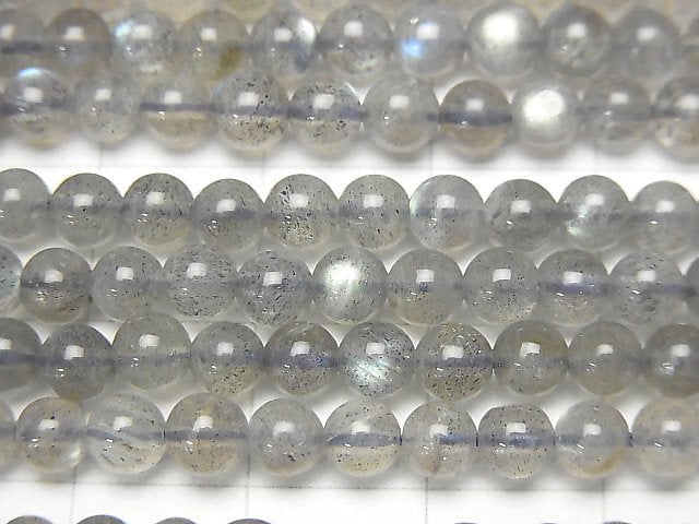 拉長石 AA++ 圓珠 4mm 1串 (約15英吋 / 38公分)