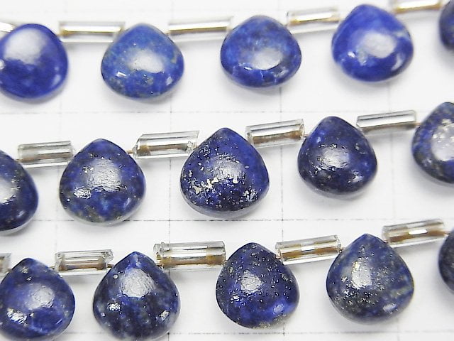 Lapislazuli AA++ Kastanie (glatt) 8x8mm 1Strang Perlen (ca. 6 Zoll / 15 cm)