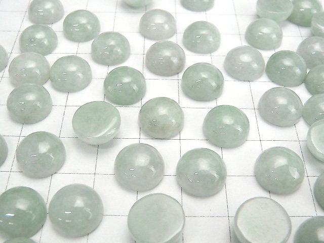 Birmesische Jadeit AAA Rund Cabochon 12x12mm 1Stk