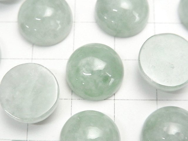 緬甸翡翠 AAA 圓形素面蛋面 14x14mm 1顆