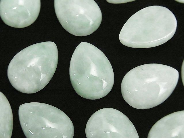 翡翠 AAA 梨形素面蛋面 18x13公釐 1顆