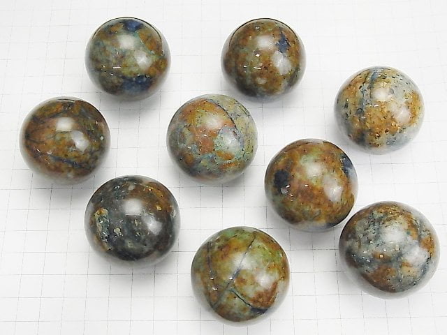 Azuro Malachit Kugel, Rund 40mm 1 Stück