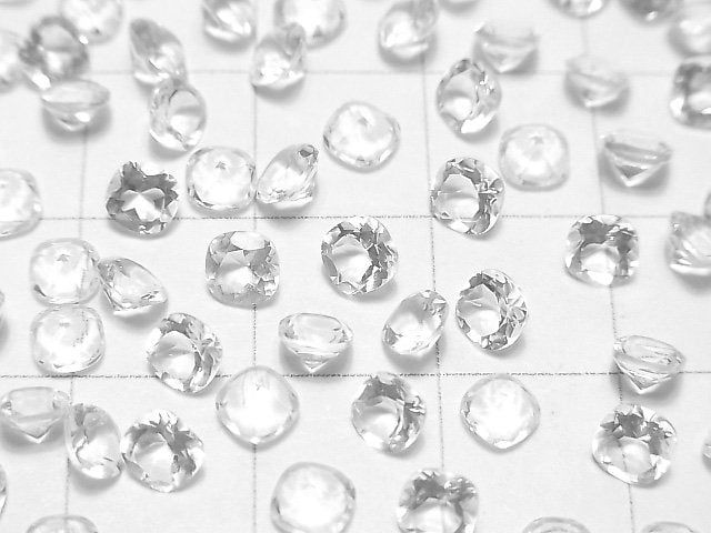 高品質 AAA 刻面方形水晶鑽 4x4mm 10顆/包