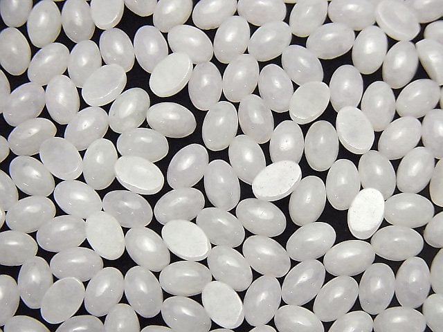 Lavendel Jadeit AAA ovale Cabochons 6x4mm 2 Stück
