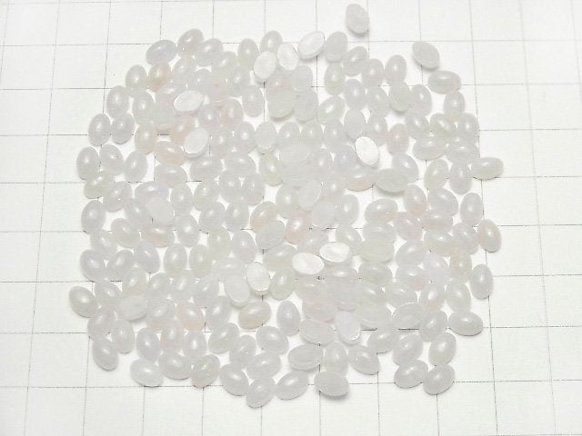 Lavendel Jadeit AAA ovale Cabochons 6x4mm 2 Stück