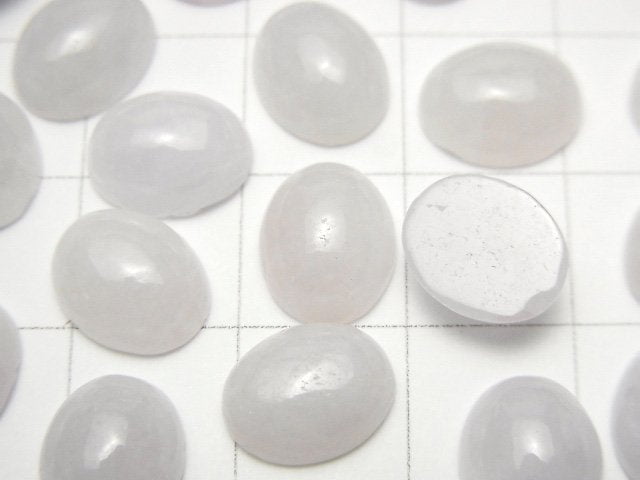 薰衣草紫羅蘭翡翠 AAA 橢圓素面 10x8公釐 1顆