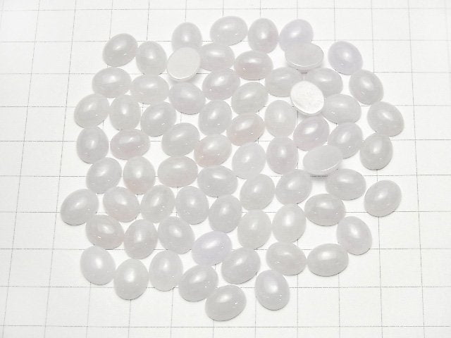 Lavendel Jadeit AAA Oval Cabochon 10x8mm 1Stück