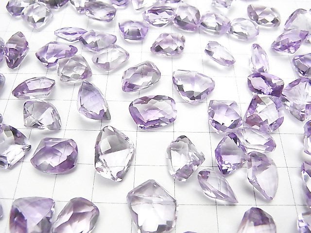 Hochwertiger rosa Amethyst AAA- Lose fancy Form facettiert 3Stück