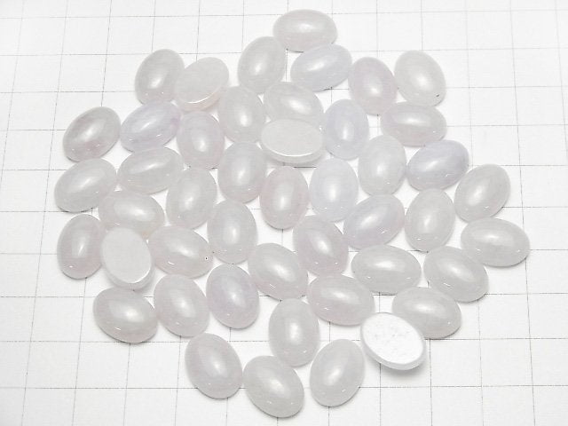 Lavendel Jadeit AAA Oval Cabochon 14x10mm 1Stück