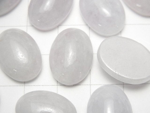 薰衣草紫羅蘭翡翠 AAA 蛋面素身戒面 18x13mm 1顆