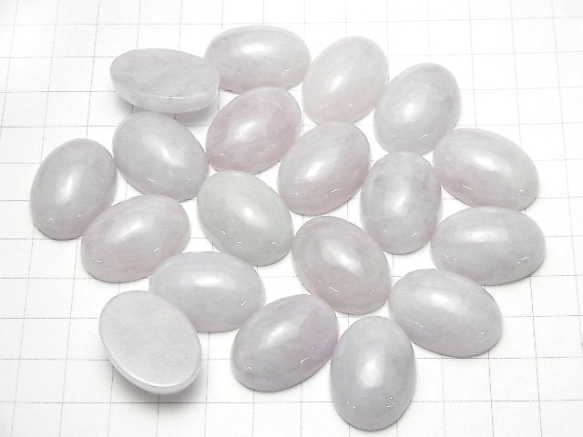 Lavendel Jadeit AAA Oval Cabochon 25x18mm 1Stück