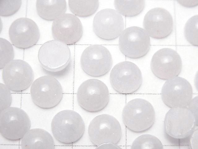 薰衣草紫羅蘭翡翠 AAA 圓形素面蛋面 6x6mm 3顆