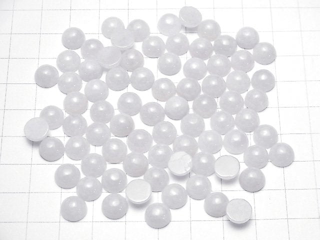 Lavendel Jadeit AAA rund Cabochon 8x8mm 2 Stück
