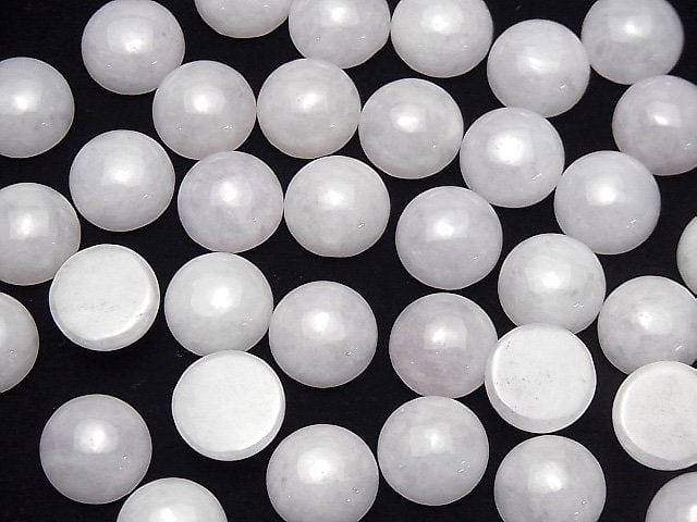 Lavendel Jadeit AAA rund Cabochon 12x12mm 1 Stück