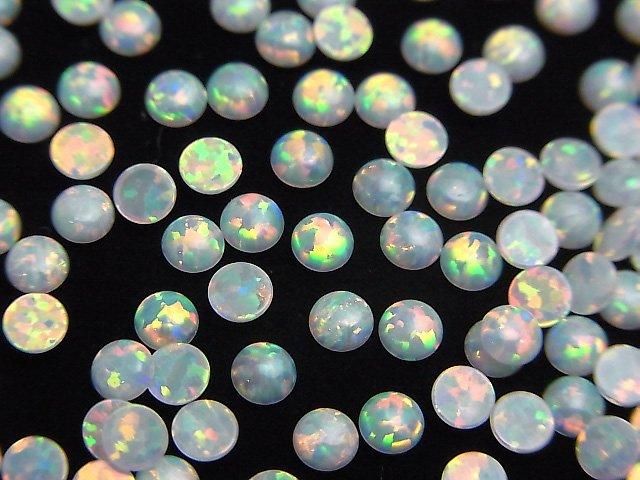 日本京都蛋白石圓形凸圓面 3x3mm 10顆