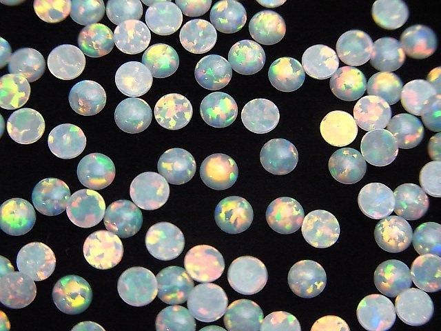 日本京都蛋白石圓形凸圓面 3x3mm 10顆