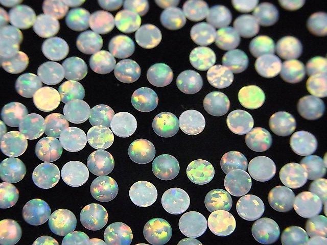 日本京都蛋白石圓形凸圓面 3x3mm 10顆