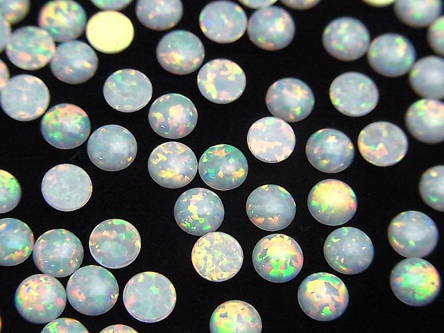 Kyoto Opal Rund Cabochon 4x4mm 2Stücke