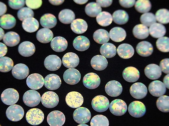 Kyoto Opal Rund Cabochon 4x4mm 2Stücke