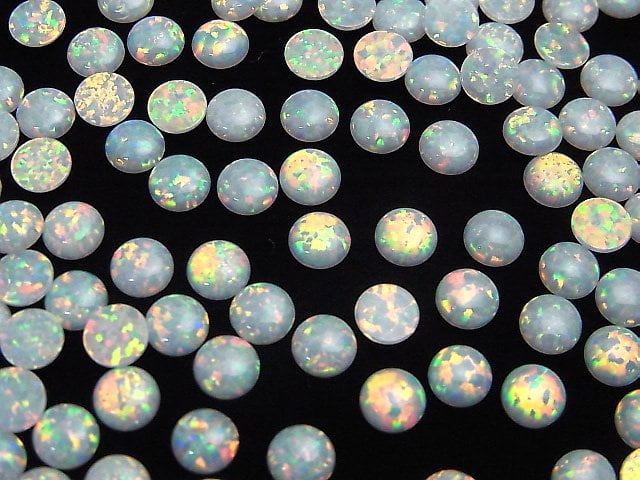 Kyoto Opal Rund Cabochon 5x5mm 4Stücke