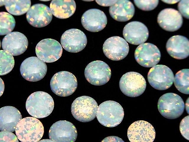 Kyoto Opal Rund Cabochon 6x6mm 2Stücke