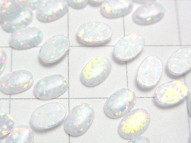 京都蛋白石橢圓形凸圓形寶石 6x4毫米 4顆